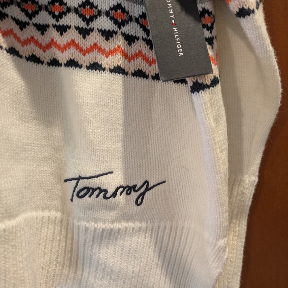 NWT TOMMY HILFIGER Fair Isle Crewneck Sweater - Picture 5 of 6